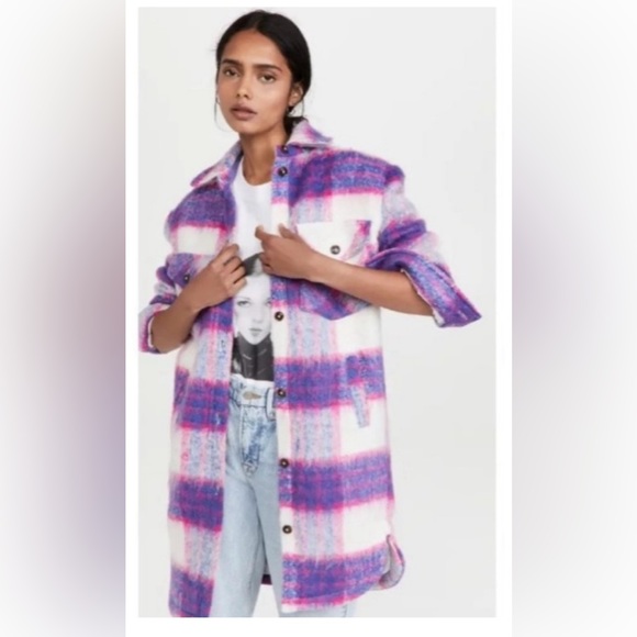 Blank NYC Plaid Shacket - M - Picture 2 of 6